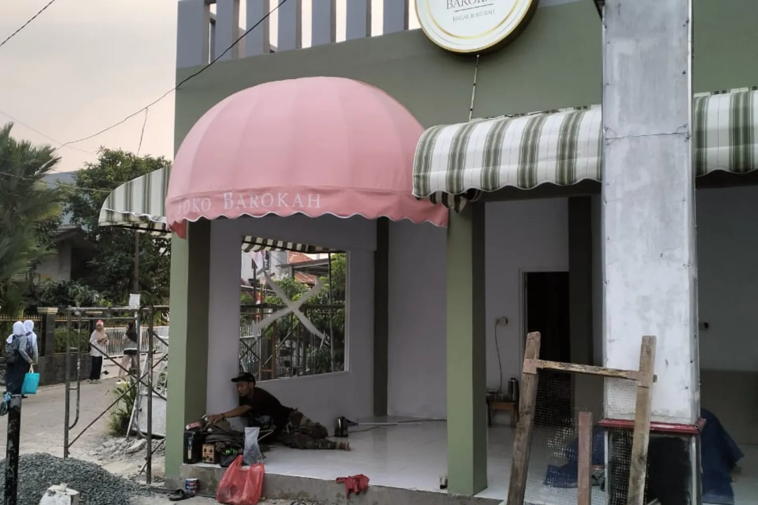 Kanopi Kain toko dan resto